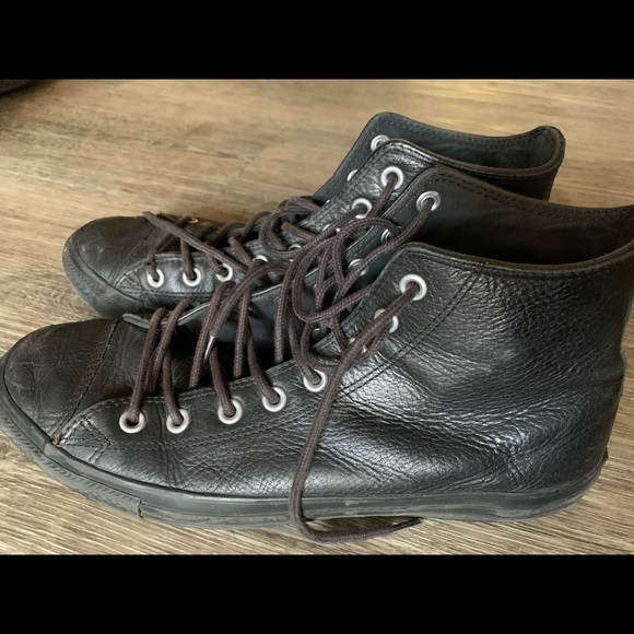 Men’s Chuck Taylor Converse Leather all leather - Picture 3 of 7